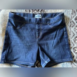 2 Pairs Old Navy Stretchy Jean Shorts Girls Size XL (14)